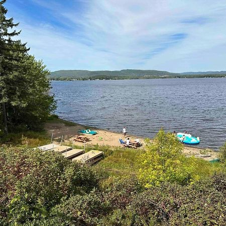 Huge Modern Chalet With Spa And Lake Access Saint-Gabriel-de-Brandon ภายนอก รูปภาพ