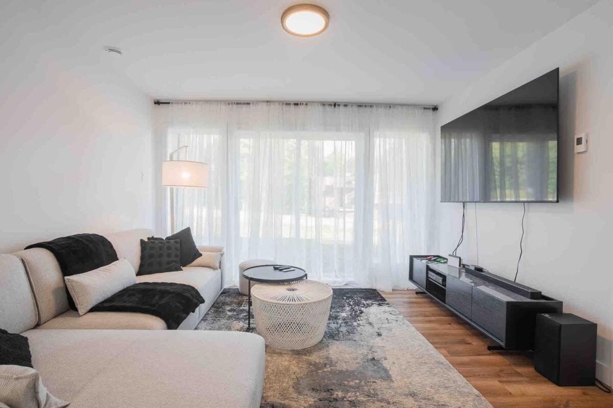 Huge Modern Chalet With Spa And Lake Access Saint-Gabriel-de-Brandon ภายนอก รูปภาพ